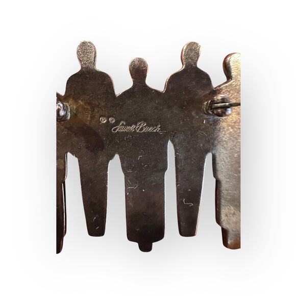 Laurel Burch People Tribe Brooch Pin - Picture 4 of 4